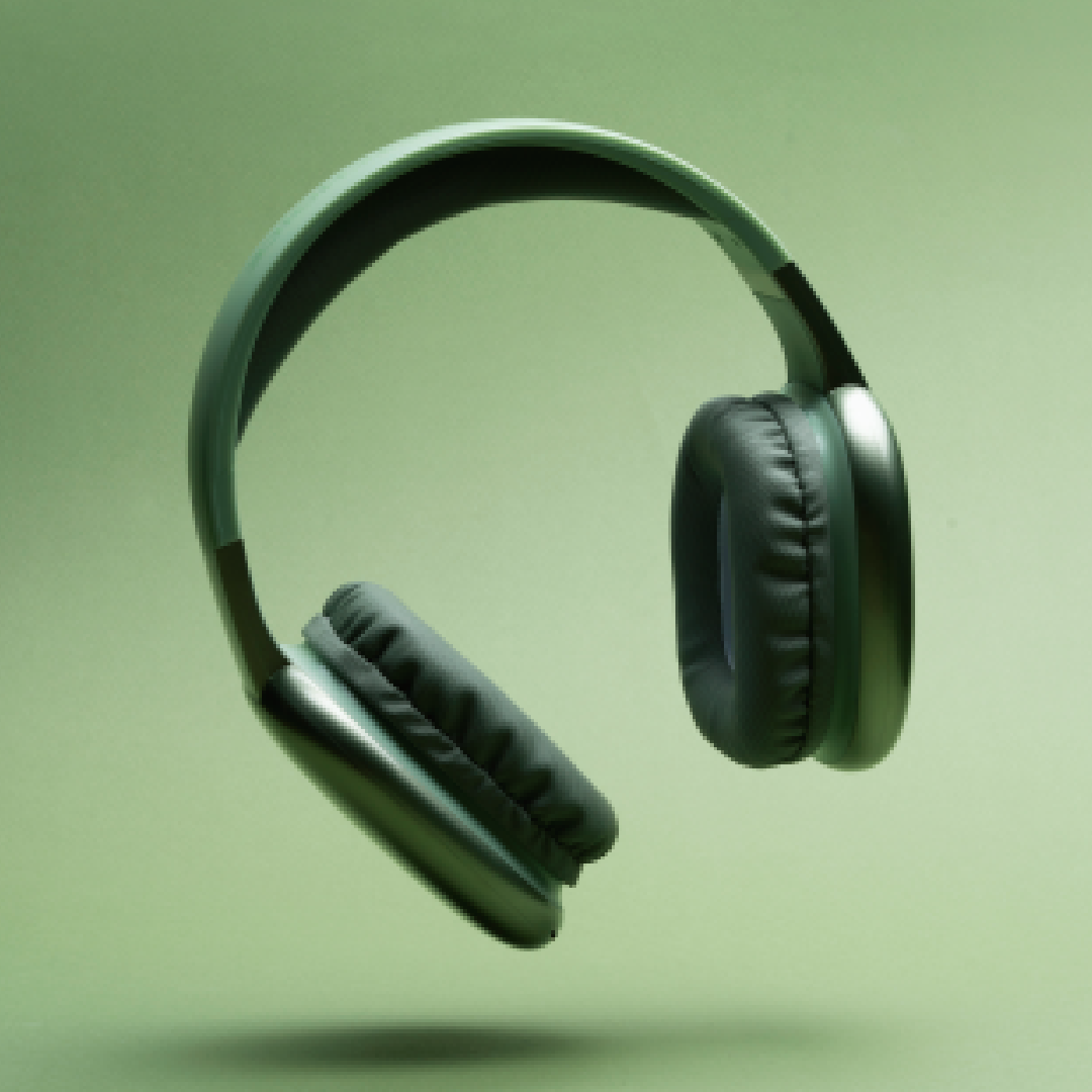 Wireless Over-Ear Headphones – Green Edition